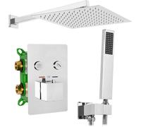 Rea FENIX DAVIS SET DOCCIA INCASSO BOX CROMATO Sistema Doccia in Ottone per Bagno (Cromo)