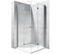 Rea Fold porta doccia 100 cm pieghevole cromo lucida/vetro trasparente REA-K7439