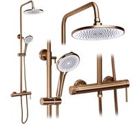 Rea Foss set doccia a parete con soffione rame REA-P3914
