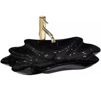 Rea Infinity lavabo 62x33 cm da appoggio nero REA-U3401