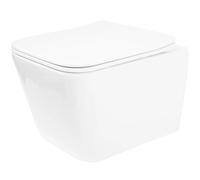 Rea Julio vaso wc con copriwater a discesa lenta sospeso senza brida bianco REA-C4803