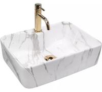 Rea Kelly lavabo 49x38 cm rettangolare da appoggio REA-U5052