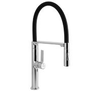 Rea Lago rubinetto da cucina verticale cromo-nero REA-B9332