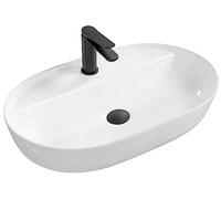 Lavello in ceramica REA - Ovale - Bianco - 40 x 60 cm