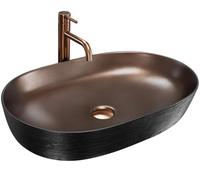 Rea Belinda Cooper lavabo 60.5x41 cm ovale da appoggio REA-U6383