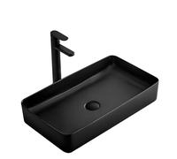 Rea Denis lavabo 61.5x35 cm rettangolare da appoggio nero REA-U3690