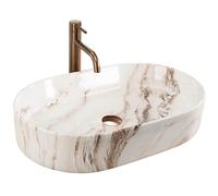 Rea Nadia lavabo 61x38.5 cm ovale da appoggio REA-U9239