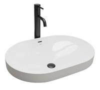 Rea - Lavabo Da Incasso Arleta Lavabo Bagno 615 X 420 X 170 mm Ceramica (Bianco)
