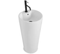 Rea Blanka lavabo 40x40 cm rotonda freestanding bianco REA-U5635