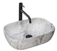 Rea Livia lavabo 46.5x33.5 cm rettangolare da appoggio REA-U3800