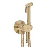 Rea Loop rubinetto per bidet con set doccia a parete oro REA-B3330