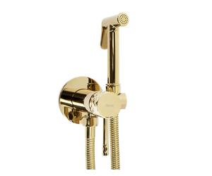 Rea Loop rubinetto per bidet con set doccia a parete oro REA-B8997
