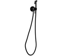 Rea LUNGO LOOP RUBINETTO BIDET DA INCASSO NERO Doccetta a parete in ottone Miscelatore acqua calda e fredda con doccetta per WC WC (Nero)