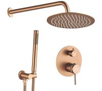 Rea Lungo Grip set doccia da incasso con soffione rame REA-P5651
