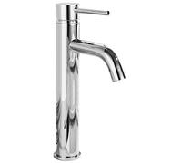 Rea LUNGO RUBINETTO LAVABO CROMATO ALTO Miscelatore da bagno in ottone Rubinetto monocomando caldo e freddo regolabile (Cromo)