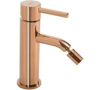 Rea Rubinetto da bidet Lungo Rose Gold Miscelatore monocomando in ottone per WC Bagno (Oro rosa)