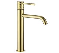 Rea Lungo rubinetto per lavabo verticale oro REA-B8995