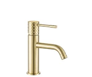 Rea Lungo rubinetto per lavabo verticale oro REA-B9843