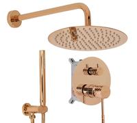 Rea Lungo set doccia da incasso con soffione rame REA-P5657