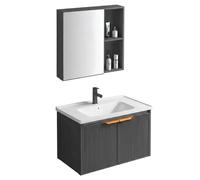 Rea Mario set di mobili da bagno 58.5x46x39.5 cm sottolavabo sospeso grigio REA-M0006