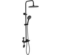 Rea Max set doccia a parete con soffione nero REA-P6615
