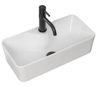 Rea Mery lavabo 50.5x25 cm rettangolare da appoggio bianco REA-U0699
