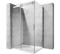 Rea Nixon-2 parete doccia 90 cm cromo lucida/vetro trasparente REA-K5011