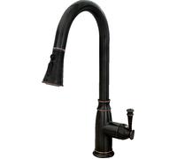 Rea Old Black rubinetto da cucina verticale nero REA-B0182