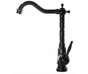 Rea Old Black rubinetto per lavabo verticale nero REA-B0183