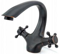 Rea Old Black rubinetto per lavabo verticale nero REA-B0225