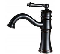 Rea Old Black rubinetto per lavabo verticale nero REA-B0226