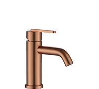 Rea - Rubinetto Da Lavabo Rame Spazzolato Ontario, Bajo, 11X4,5X17,5cm
