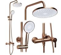 Rea Ontario set doccia a parete con soffione rame REA-P9496
