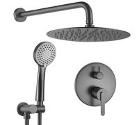 Rea Ontario set doccia da incasso con soffione grafite REA-P5504