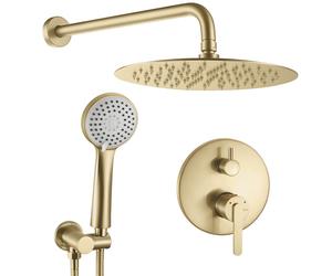 Rea Ontario set doccia da incasso con soffione oro REA-P5502