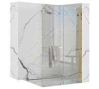 Rea Cortis parete doccia 100 cm oro lucida/vetro trasparente REA-K8484