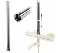 Rea - Prolunga Per Set Vasca/Doccia Chrom 50cm Tubo Per Braccio Di Prolunga Per Soffione Doccia (Cromo) 2,5 X 2,5 X 51,5 cm