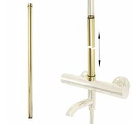 Rea Prolunga per set vasca/doccia GOLD 60cm Tubo per Braccio di Prolunga per Soffione Doccia (Oro)