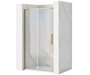 Rea Rapid Slide porta doccia 110 cm scorrevole oro spazzolata/vetro trasparente REA-K4708