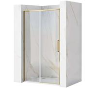 Rea Rapid Slide porta doccia 160 cm scorrevole oro spazzolata/vetro trasparente REA-K9381