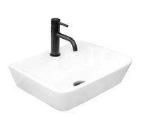Rea Remi lavabo 45.5x36 cm rettangolare da appoggio bianco REA-U6961