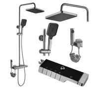 Rea Rob set doccia a parete con termostato con soffione || REA-P6624