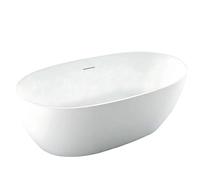 Rea Roma vasca da bagno freestanding 169x75 cm ovale bianco REA-W0128