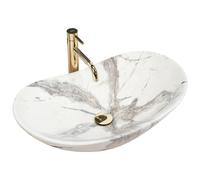Rea Royal lavabo 62x36 cm ovale da appoggio REA-U6502
