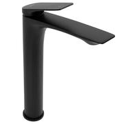 Rea - Rubinetto Bagno Lavabo Avalon Black High Miscelatore Da Bagno In Ottone Monocomando Caldo E Freddo Regolabile (Oro) 20x20x30,5cm