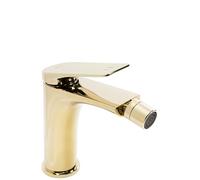 Rea - Rubinetto Bidet Avalon Gold Miscelatore Monocomando In Ottone Per Wc Bagno (Oro) 15,5x4,2x16,5cm