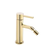Rea Rubinetto Bidet Lungo Gold Miscelatore Monocomando in Ottone per WC WC Bagno (Oro)