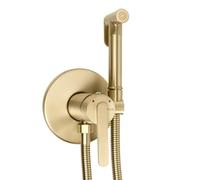 Rea - Rubinetto per bidet Rea Ontario dorato spazzolato - 5,5 x 2 x 12 cm