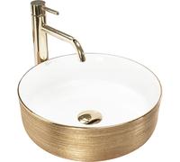 Rea Sami lavabo 36x36 cm rotonda da appoggio REA-U6630
