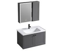 Rea - Set di mobili da bagno con lavabo Monti 60 cm Grigio - 48 x 60 cm